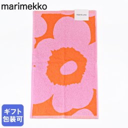 マリメッコ marimekko タオル ゲストタオル フェイスタオル 50×30cm Unikko ウニッコ オレンジ ピンク 75755 075755 230 北欧雑貨 北欧デザイン 送別会 誕生日 お中元 結婚祝い 結婚式 高級 父の日 母の日【スペシャルラッピング660円(別売り)】 ホワイトデー ネコポス