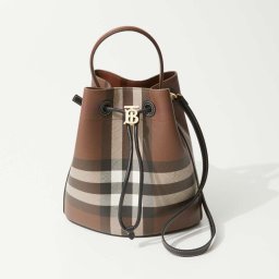 バーバリー BURBERRY 8069655 ショルダーバッグ LL SM DRAWSTRING BUCKET GC9 レディース バッグ スモール ドローストリング バケットバッグ TBロゴ ジャイアントチェック カジュアル 斜め掛け 鞄 プレゼント お祝い 記念 ギフト ダークバーチブラウン