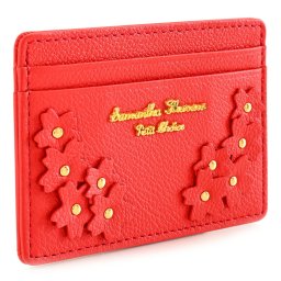 サマンサタバサ パスケース 定期入れ 赤(レッド) SamanthaThavsokuetitChoice 20721-30 レディース 婦人 ギフト 定番 彼氏 彼女 プレゼント