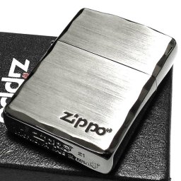 ZIPPO ライター アーマー ジッポ 重厚 シンプル ロゴ シルバーサテン＆ブラック 両面コーナー彫刻 黒銀 渋い かっこいい おしゃれ ギフト プレゼント