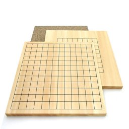 入門囲碁小路盤　本かやに次ぐ　ヒバ材9・13路碁盤（両用盤) 17mm厚