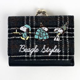 PEANUTS スヌーピー スヌーピー チェックシリーズ コンパクト財布 財布 コインケース お財布 チェック  (MCOR)