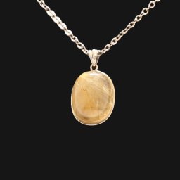 天然石 ネックレス 金糸を幾重にも重ねたよう ルチルクォーツ トップ ゴールドルチル 約4g GHRNT46 パワーストーン 京海堂