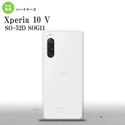 Xperia10V Xperia10V スマホケース 背面ケース ハードケース パズル 透明 白 2023年 7月発売 nk-xp105-1215