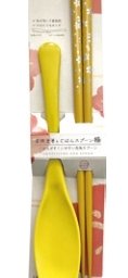 若狭塗箸＆ごはんスプーンセット　銀桜