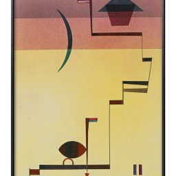 ワシリー カンディンスキー ECKIG A3 サイズ ポスター アート おしゃれ 絵画 インテリア 北欧 イラスト マット紙 艶消し アートパネル 額 フレーム デザイン 壁掛け ギフト 新築祝い ディスプレイ 引越し祝い　新生活　空間デザイン 