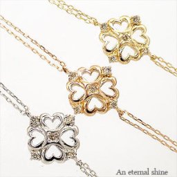 アンクレット アジャスター付 0.03ct 10金 k10 10k イエローゴールド ピンクゴールド ホワイトゴールド ダイヤモンド 足首 足 クローバー 四葉 レディース ジュエリー アクセサリー プレゼント ギフト 人気 おすすめ 送料無料