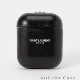 サンローラン SAINT LAURENT 635648 0O7TN イヤホンケース メンズ レディース パリ イアフォンポーチ レザー AirPods エアーポッズ 小物入れ ケース コンパクト ロゴ トラベル プレゼント ギフト エアポッズ 贈り物 記念 airpods case ブラック