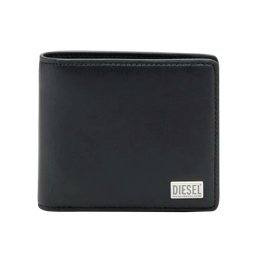 ディーゼル DIESEL 財布 二つ折り財布 折りたたみ財布 ボックス型 小銭入れ付き X10420PR227 T8013 BI-FOLD レザー メンズ ブラック
