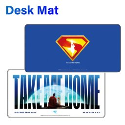スーパーマン マウスパッド デスクマット Superman キャラクター グッズ すべり止め 大型 大きい 30cm x 60cm SPM-79
