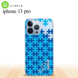 iPhone13 Pro iPhone13Pro ケース ハードケース パズル 青 +アルファベット iPhone13Pro専用 nk-i13p-1205i