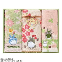 【TZ】となりのトトロ 春の野原 フェイスタオル2P、ウォッシュタオル TT-6830人気商品 内祝 結婚祝い お歳暮 香典返し 敬老の日 七五三 孫 両親 自宅  御礼 成人式 御年賀 プレゼント お誕生日 送料無料 トトロのほのぼのした世界
