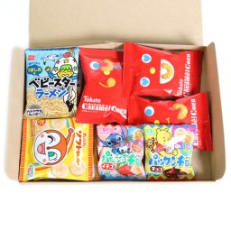 (全国送料無料) 人気スナックのミニサイズセット Ｉ (小袋食べきりサイズ)【4種・計9コ】 おかしのマーチ メール便 (omtmb7298)