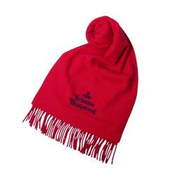 ヴィヴィアンウエストウッド Vivienne Westwood マフラー ストール ウール 25-W00Q7-H401 レディース メンズ ユニセックス レッド
