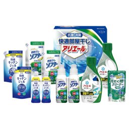 実りの秋の贈り物 快適部屋干しアリエールギフト ギフト工房 P&Gアリエールジェル部屋干し超消臭（700g）･除菌キッチンジェル（200ml）･除菌キッチンジェル詰替用（160ml）･抗菌部屋干しソフター（300g）･抗菌部屋干しソフター詰替用（300g）×各2、液体洗た