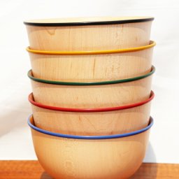 山中塗 いろは椀  カラフル 選べる5色 天然木 楓 くりぬき 日本製 漆器 お椀 汁椀 飯椀 和食器 味噌汁 
