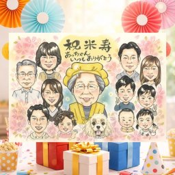 誕生日のプレゼントに、似顔絵でお祝いに花を添えませんか。 似顔絵 ギフト 米寿 プレゼント 手描き 名入れ 贈り物 誕生日 長寿 お祝い 記念日 大人数 孫 ご両親 祖父母 下書き確認 修正無料 名入れ サプライズ 親孝行 似てる 一生もの 傘寿 宝物 米寿祝い 88歳 二次会 感謝の品 ハロウィン ブライダルギフト 披露宴 オリジナル メモリアルギフト 喜寿祝い 大量注文 傘寿祝い 家族