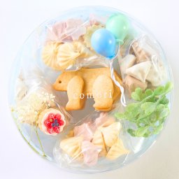 誕生日プレゼントにぴったり【こぐまクッキーのパーティーボックス(happy blue)】 かわいい おしゃれ ギフト 手土産 贈答 お返し