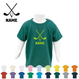 ゴルフ4  名入れTシャツ/ベビー服、キッズ服、お名前、子供服、キッズウェア、こども服、入園、入学、新学期、幼稚園、保育園、小学校、、夏服【ネコポス発送可】【cf_bst】ホールインワン　玉　クラブ