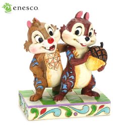 エネスコ enesco. ディズニー・トラディション Disney Traditions チップとデール Chip and Dale 木彫り調フィギュア チップとデール ギフト 出産祝い 男の子 女の子 おもちゃ 誕生日 1歳 2歳 3歳 4歳 5歳 6歳 男 女 入学 内祝い 赤ちゃん