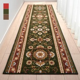 抗菌・防臭加工 アラベスク柄 廊下敷 80×440cm 日本製　送料無料