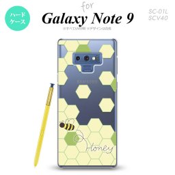 Galaxy Note 9 ギャラクシー ノート9 SC-01L SCV40 スマホケース カバー ハードケース ハニー クリア×緑B nk-note9-1684[スマホ,スマホケース,スマホカバー,ケース,カバー,ジャケット]