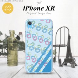 iPhoneXR iPhone XR スマホケース ソフトケース 丸 青 メンズ レディース nk-ipxr-tp1663