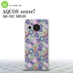 sense7 sense7 スマホケース 背面ケース ハードケース 花柄 春 紫 2022年 11月発売 nk-sens7-1706