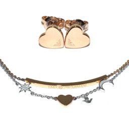 エンポリオアルマーニ EMPORIO ARMANI ブレスレット ピアス EG3417221 レディース ピンクゴールド+シルバー