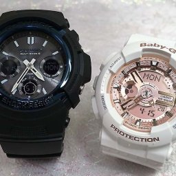 カシオ 恋人たちのGショック ペアウォッチ G-SHOCK BABY-G AWG-M100A-1AJF BA-110-7A1JF 電波ソーラー 送料無料 国内正規品 記念日 誕生日 プレゼント お揃い ブラック 黒 ホワイト 白 クリスマス お祝い 結婚 婚約 20代 30代 40代 50代 カップル 夫婦