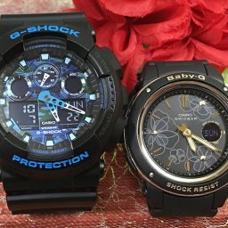 カシオ 恋人たちのGショック ペアウォッチ G-SHOCK BABY-G GA-100CB-1AJF BGA-150FL-1AJF 送料無料 国内正規品 記念日 誕生日 プレゼント お揃い ブラック 黒 クリスマス お祝い 結婚 婚約 20代 30代 40代 50代 カップル 夫婦