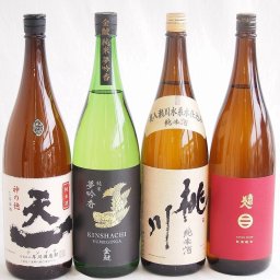 米の旨味よい日本酒4本セット(早川酒造部天一 純米酒 (三重県) 桃川 純米酒 (青森県) 金しゃち酒造金鯱 夢吟香 純米酒 (愛知県) 南部美人 特別純米酒 (岩手県)) 1800ml×4本