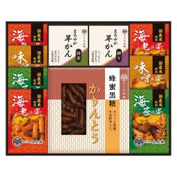 【ギフト対応無料】かりんとう・あられ・羊かん詰合せ (KA-30) ※送料無料(北海道・沖縄は除く)