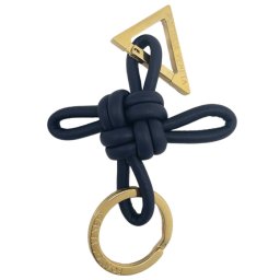 ボッテガヴェネタ BOTTEGA VENETA 619100 V0050 4528 トライアングル ダブルノット キーリング キーホルダー ブルーパープル レディース メンズ ユニセックス