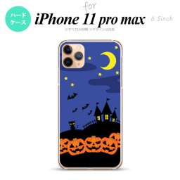iPhone11ProMax iPhone11pro max スマホケース ハードケース ハロウィン 屋敷 青 メンズ レディース nk-i11pm-402