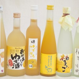 黄金色の一滴柚子6本セット(国内産ゆず使用ゆずとろ 7%(福島県) 柚子小町7%(長崎県) 大分県産ゆず100% 小野屋のゆず6% 柚子っこ7%(愛知県) 馬路村のゆず、はじめました。ゆず梅酒7% 国産ゆず100％おばあちゃんのゆず酒 7度) 500ml
