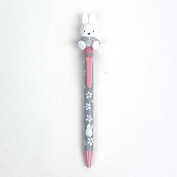 ミッフィー miffy おすわりアクションペン (グレー) ボールペン 文具 日本製