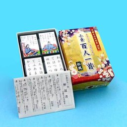 かるた　小倉百人一首　松風（まつかぜ）解説書付　寛政12年（1800年）創業のかるたの老舗・大石天狗堂