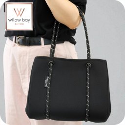 ウィローベイ トートバッグ レディース ブランド WILLOWBAY DAYDREAMER MINI マザーズバッグ ポーチ付き 1080 BLACK バッグ
