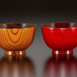 欅の京風汁椀ペアセット　汁椀　椀