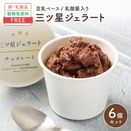 三ツ星ジェラート6個入り（チョコレート）アイスクリーム・シャーベット