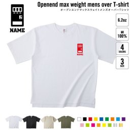 ルートスタッフ1 名入れオーバーサイズTシャツ ビッグシルエット ゆったり イージーフィット ワイドフィット メンズ サイジング    自動販売機 飲料 ペットボトル 缶