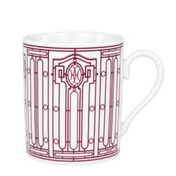 エルメス 食器 マグ HERMES 41031 H DECO ROUGE Hデコ ルージュ マグカップ NO.1 単品 ROUGE ホワイト＋レッド