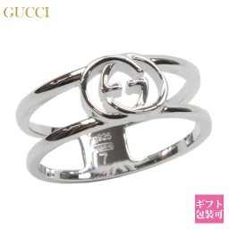 GUCCI グッチ リング 指輪 インターロッキングG Gロゴ シルバー925 スターリングシルバー メンズ レディース ユニセックス ペアリング ブランドリング 日本サイズ7号～23号 298036 J8400 8106 正規品 ギフト プレゼント