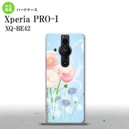 XperiaPRO-I Xperia PRO-I スマホケース 背面ケース ハードケース 花柄 ミックス C 青 背面カバー android nk-xproi-281