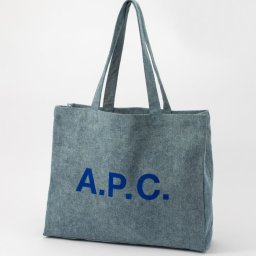 アーペーセー A.P.C. COFBX M61443 トートバッグ メンズ バック 手提げ 鞄 ロゴ コットン カジュアル プレゼント お祝い 記念 お出かけ トート ギフト 誕生日 記念 エコバッグ SHOPPING DIANE ブルー