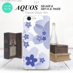 【506SH】【スマホケース/スマホカバー】【アクオス Xx3】506SH スマホケース AQUOS Xx3 506SH カバー アクオス Xx3 花柄・サクラ 青 nk-506sh-059【メール便送料無料】