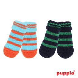 犬用靴下 PUPPIA ドッグソックス NITTY - GRITTY 滑り止めゴム付き ( 小型犬 中型犬サイズ ) 犬服 犬の服 パピア