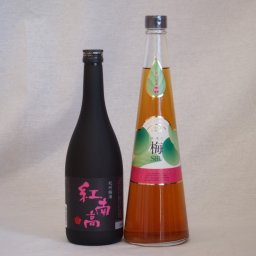 贅沢梅酒2本セット(紅南高梅酒20度(和歌山) 手作り梅酒(宮崎県)) 720ml×2本