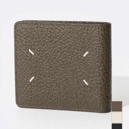 メゾン マルジェラ MAISON MARGIELA SA1UI0016 P4455 二つ折り財布 レディース 財布 二つ折り ミニ財布 レザー 本革 4ステッチ カードケース プレゼント コンパクト ギフト WALLET SLIM 2 ブラック